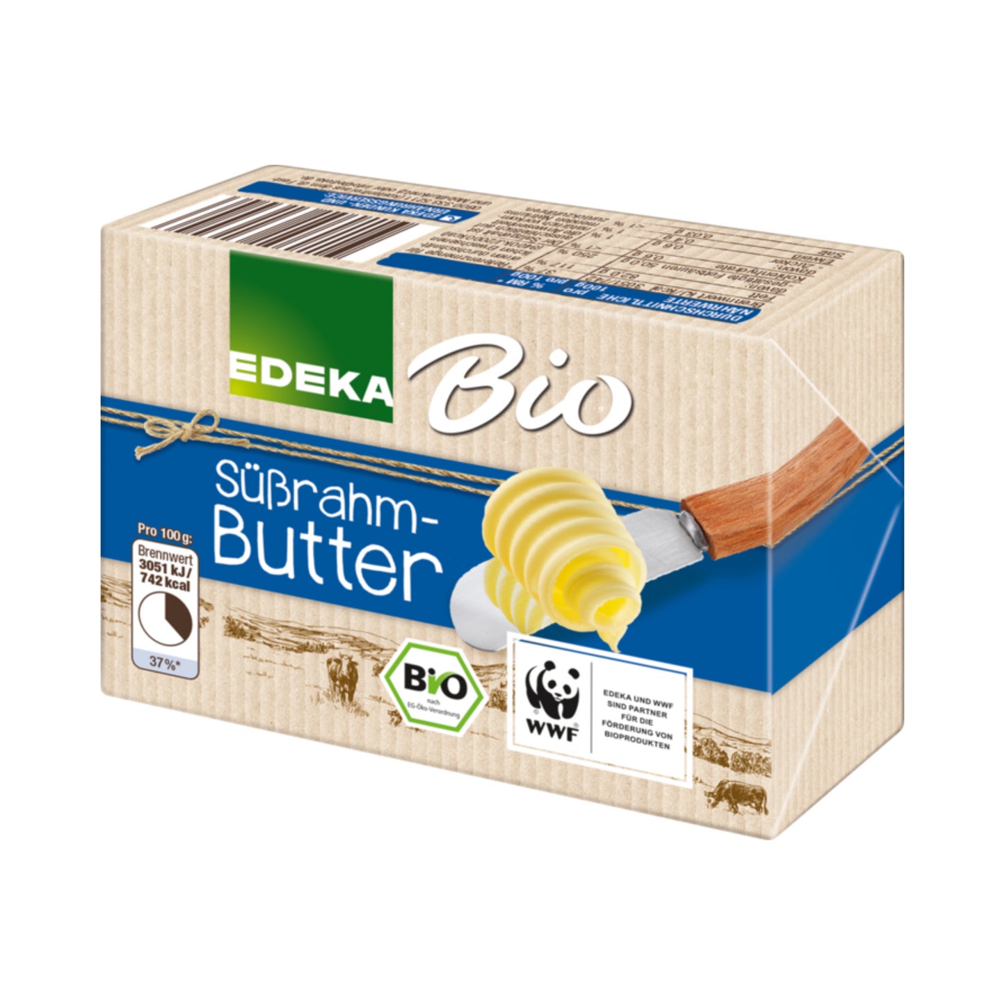 Bio EDEKA Süßrahmbutter 250g foodpipe [Lebensmittel-Lieferservice Rostock]