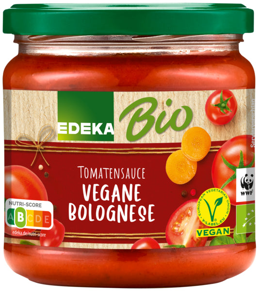 Bio EDEKA Vegetarische Bolognese Tomatensauce 350ml foodpipe [Lebensmittel-Lieferservice Rostock]