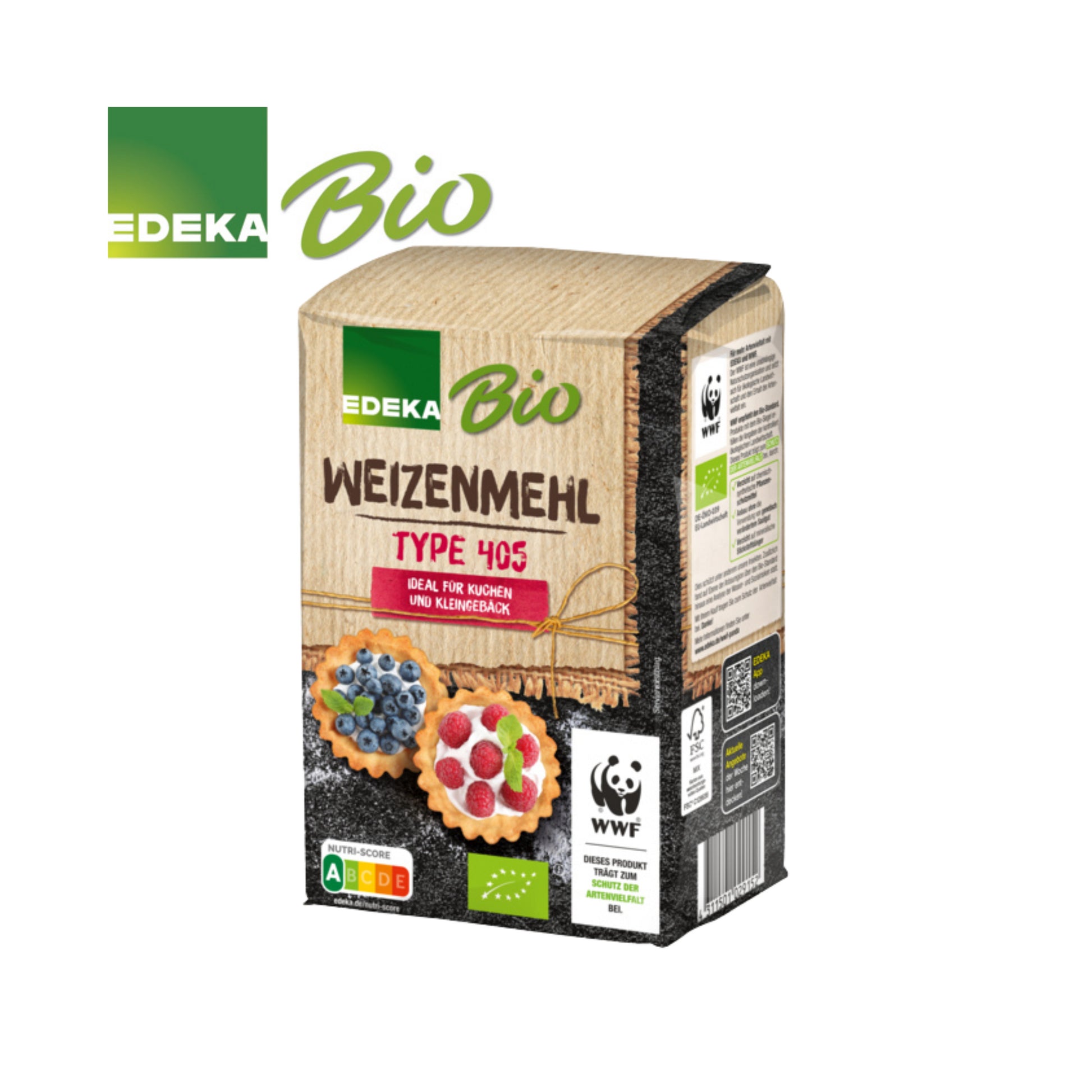 Bio EDEKA Weizenmehl Type 405 1kg foodpipe [Lebensmittel-Lieferservice Rostock]