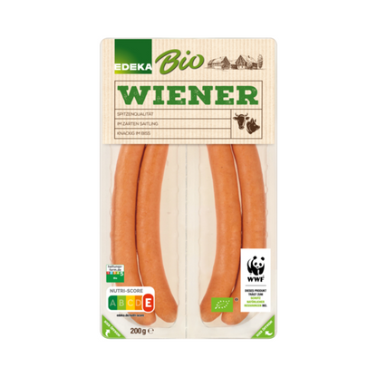 Bio EDEKA Wiener Würstchen 200g foodpipe [Lebensmittel-Lieferservice Rostock]