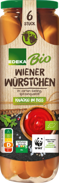 Bio EDEKA Wiener Würstchen 680g foodpipe [Lebensmittel-Lieferservice Rostock]