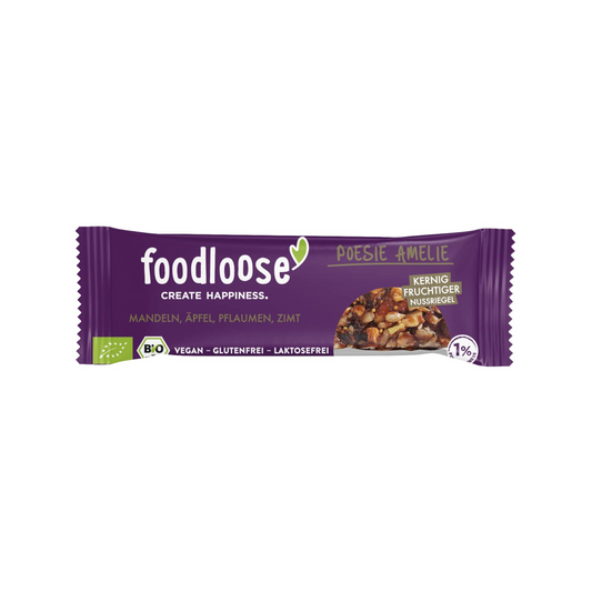 Bio Foodloose Nussriegel Poesie Amelie 35g foodpipe Rostock [Lebensmittel-Lieferservice Rostock]