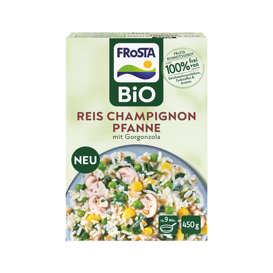 Bio Frosta Reis Champignon Pfanne 450g foodpipe [Lebensmittel-Lieferservice Rostock]