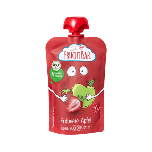 Bio Fruchtbar Fruchtpüree Erdbeere, Apfel 100g foodpipe [Lebensmittel-Lieferservice Rostock]