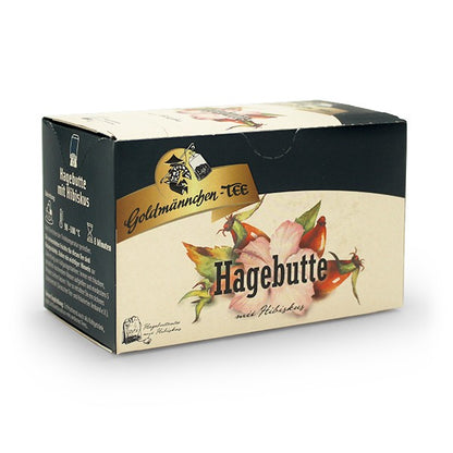 Bio Goldmännchen-Tee Hagebutte mit Hibiskus 20ST 40g foodpipe [Lebensmittel-Lieferservice Rostock]