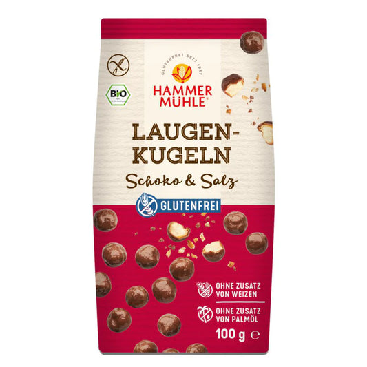 Bio Hammermühle Laugenkugeln Schoko&Salz glutenfrei 100g foodpipe [Lebensmittel-Lieferservice Rostock]