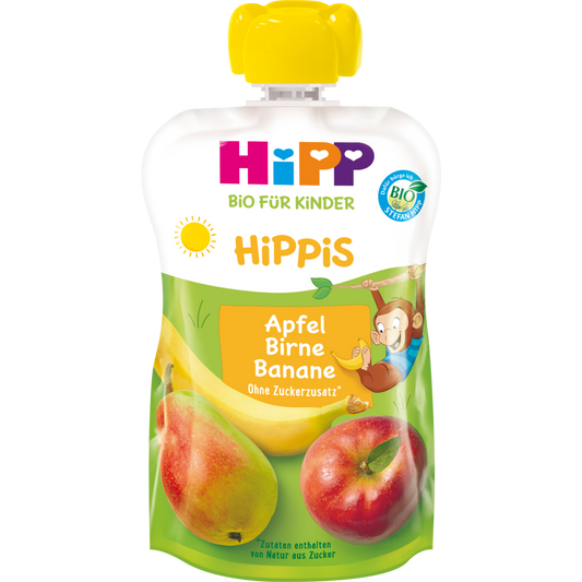 Bio Hipp Hippis Apfel-Birne-Banane ab 1 Jahr 100g foodpipe [Lebensmittel-Lieferservice Rostock]