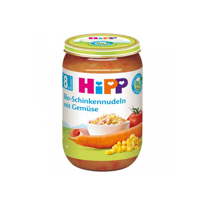 Bio Hipp Menü Schinkennudeln mit Gemüse ab dem 8.Monat 220g foodpipe [Lebensmittel-Lieferservice Rostock]