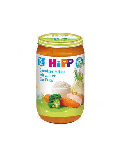 Bio Hipp Pasta Bambini Gemüserisotto mit zarter Pute ab 12.Monat 250g foodpipe [Lebensmittel-Lieferservice Rostock]