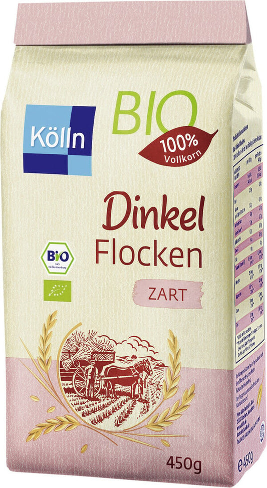 Bio Kölln Dinkelflocken zart 450g foodpipe [Lebensmittel-Lieferservice Rostock]