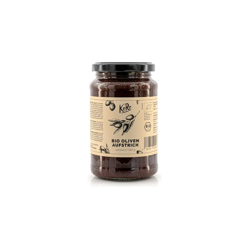 Bio Koro Oliven Aufstrich schwarz 350g foodpipe [Lebensmittel-Lieferservice Rostock]