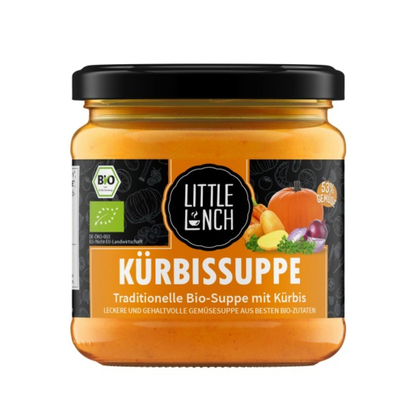 Bio Little Lunch Kürbissuppe Klassik 350ml foodpipe [Lebensmittel-Lieferservice Rostock]