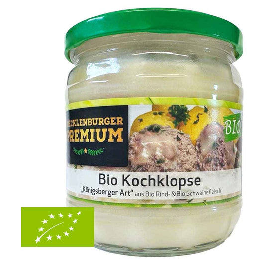 Bio Mecklenburger Landpute Kochklopse Königsberger Art 360g foodpipe Rostock [Lebensmittel-Lieferservice Rostock]