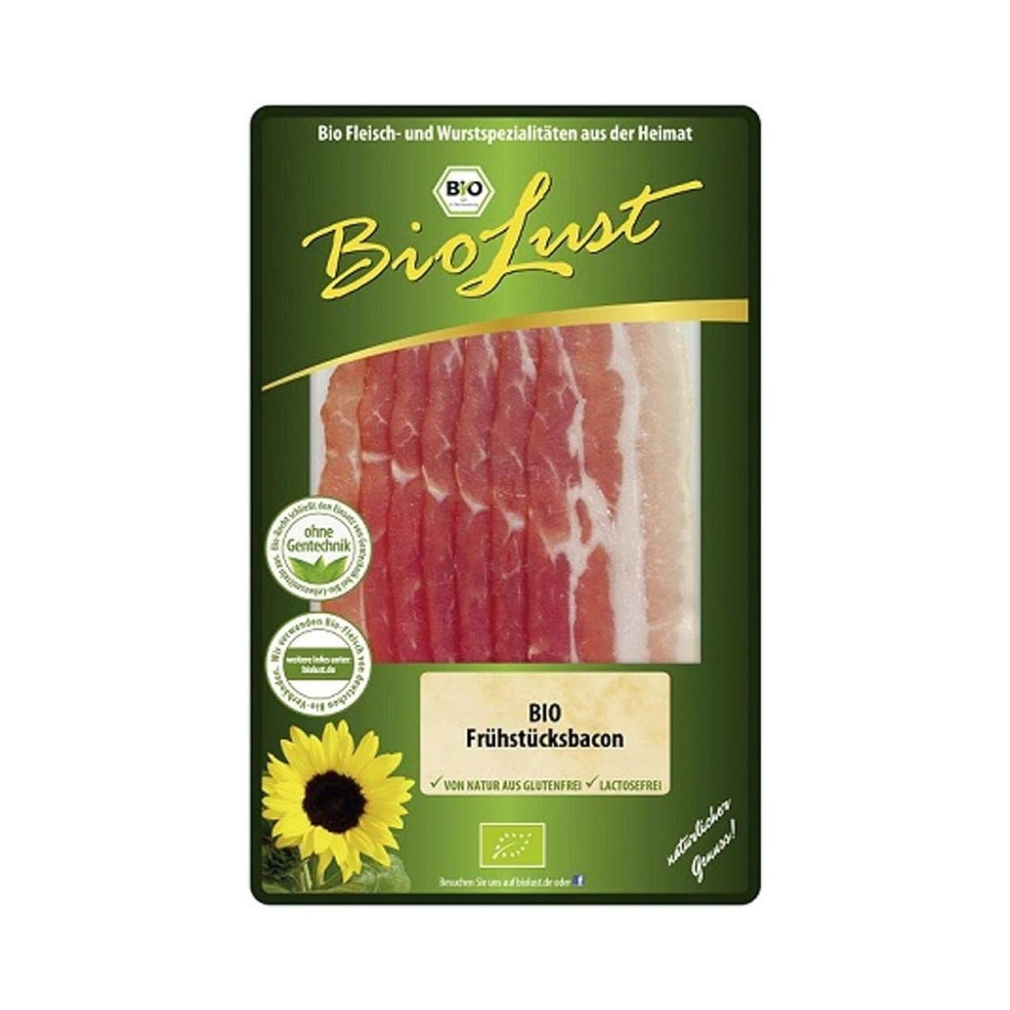 Bio Natur Pur Frühstücksbacon in Scheiben 100g foodpipe [Lebensmittel-Lieferservice Rostock]