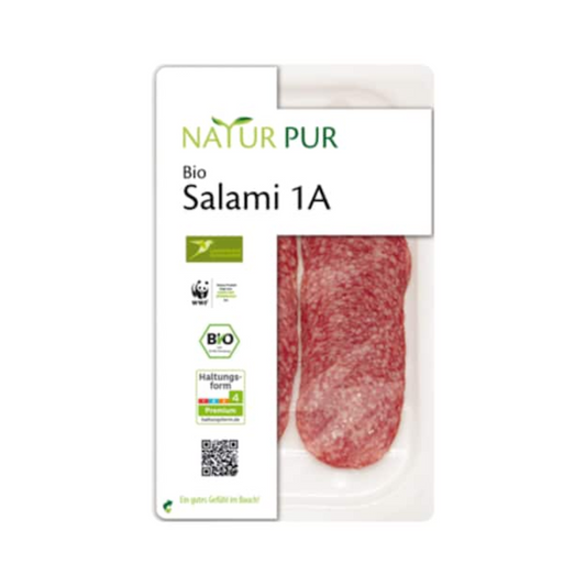Bio Natur Pur Geflügelsalami 80g foodpipe Rostock [Lebensmittel-Lieferservice Rostock]