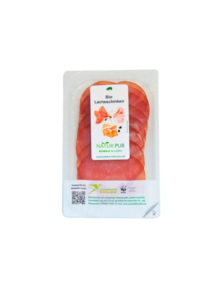 Bio Natur Pur Lachsschinken in Scheiben 70g foodpipe [Lebensmittel-Lieferservice Rostock]