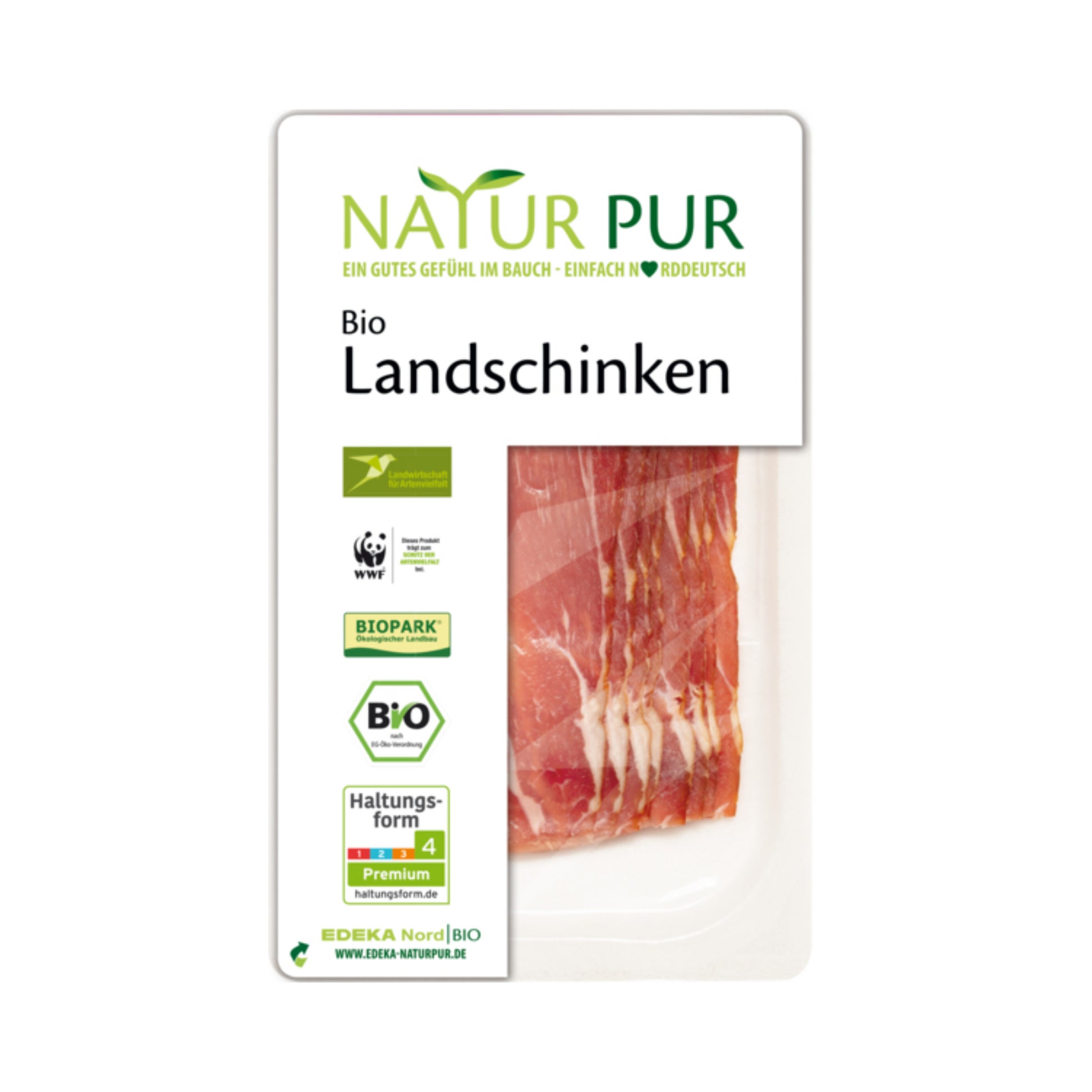 Bio Natur Pur Landschinken 80g foodpipe [Lebensmittel-Lieferservice Rostock]