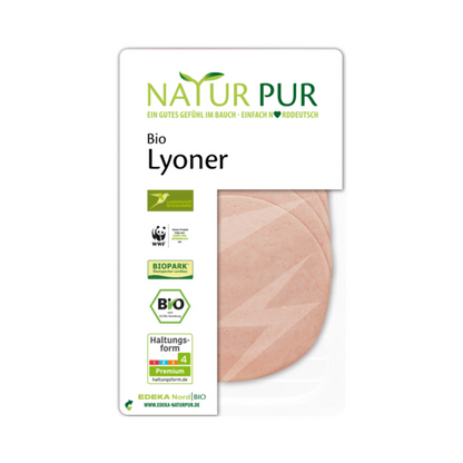 Bio Natur Pur Lyoner in Scheiben 80g foodpipe [Lebensmittel-Lieferservice Rostock]