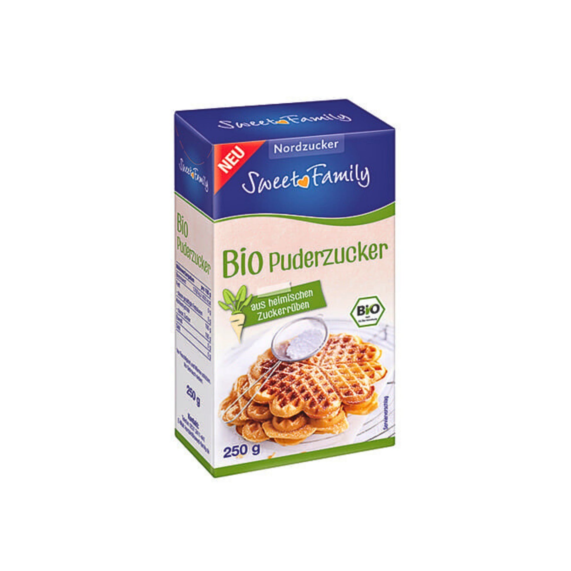 Bio Nordzucker Puderzucker 250g foodpipe [Lebensmittel-Lieferservice Rostock]