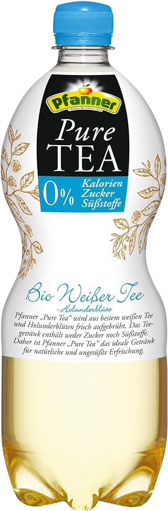 Bio Pfanner PureTea Weißer Tee Holunder 1l DPG foodpipe [Lebensmittel-Lieferservice Rostock]