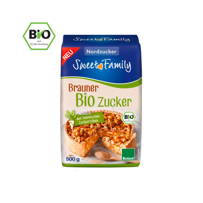 Bio Sweet Family Nordzucker Brauner Zucker 500g foodpipe [Lebensmittel-Lieferservice Rostock]