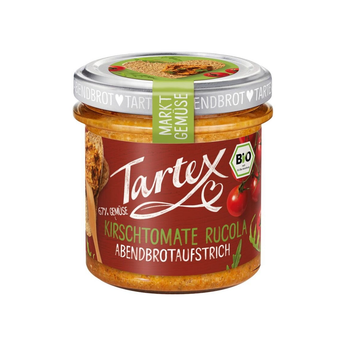 Bio Tartex Markt-Gemüse Rucola Kirschtomate 135g foodpipe [Lebensmittel-Lieferservice Rostock]