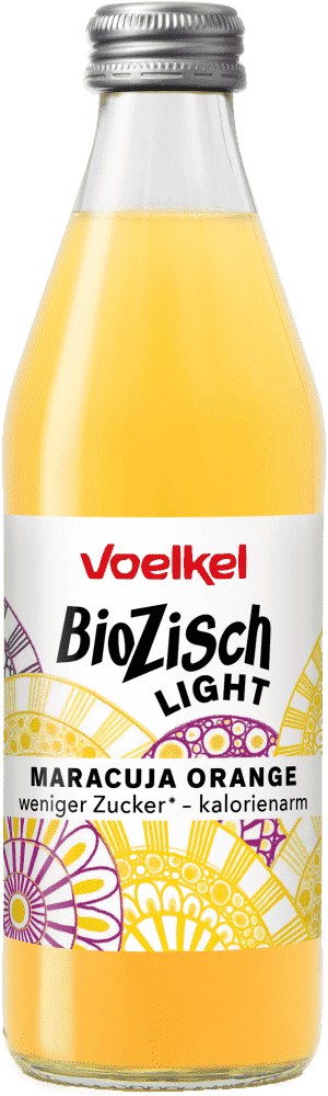 Bio Voelkel Zisch Light Maracuja Orange 0,33l MW foodpipe Rostock [Lebensmittel-Lieferservice Rostock]