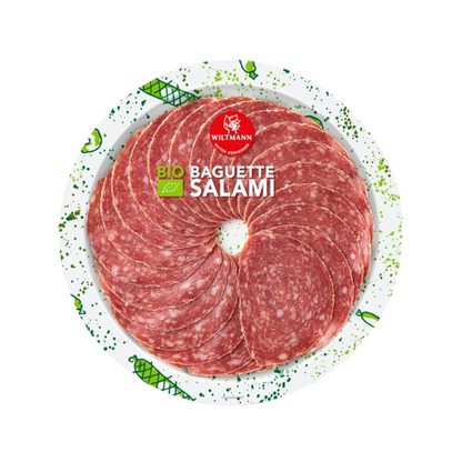 Bio Wiltmann Baguette Salami 80g foodpipe [Lebensmittel-Lieferservice Rostock]