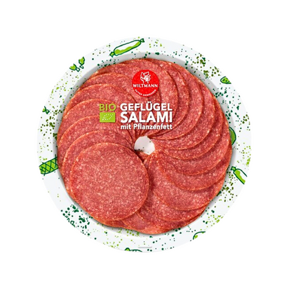 Bio Wiltmann Geflügel Salami 80g foodpipe [Lebensmittel-Lieferservice Rostock]