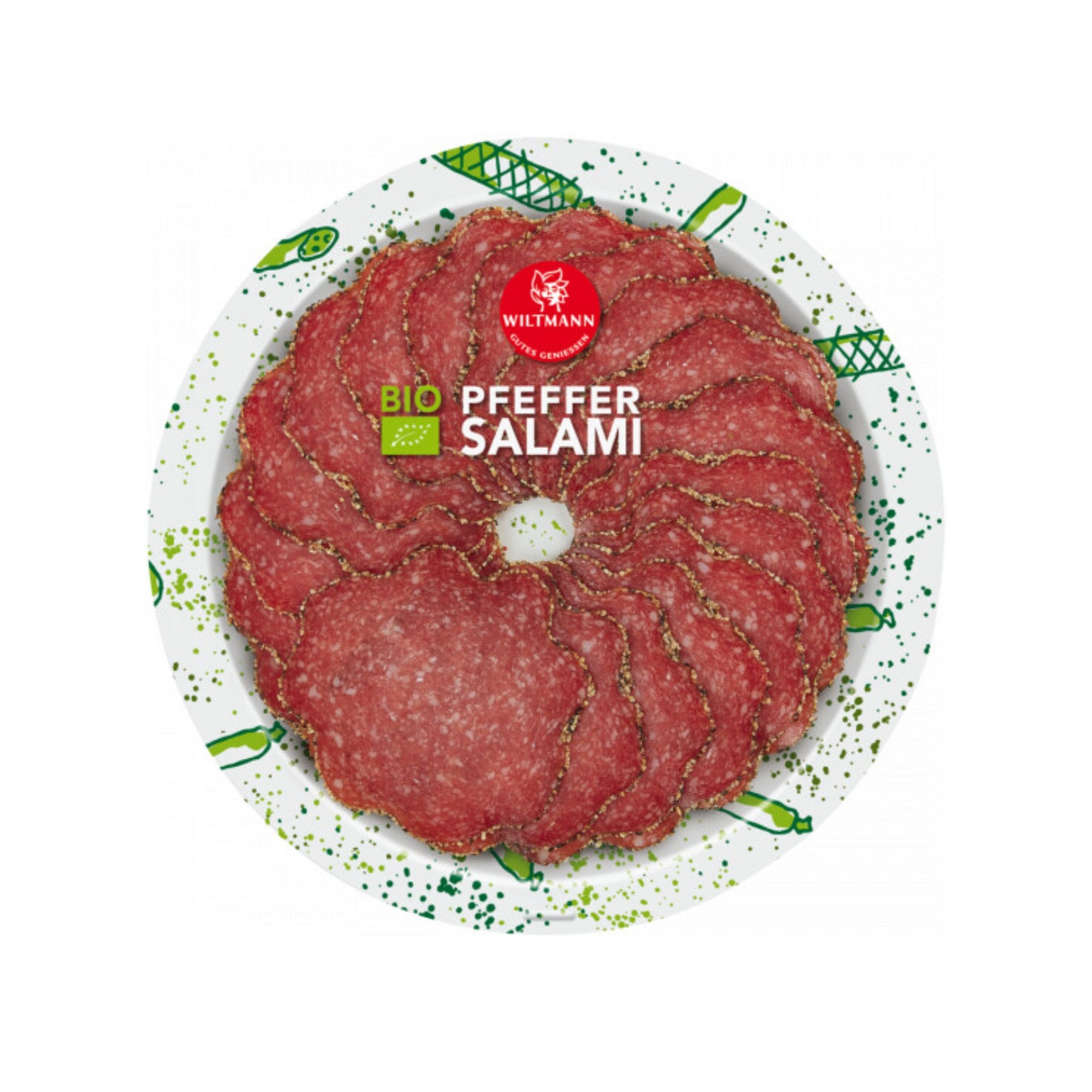 Bio Wiltmann Salami Pfeffer 80g foodpipe [Lebensmittel-Lieferservice Rostock]
