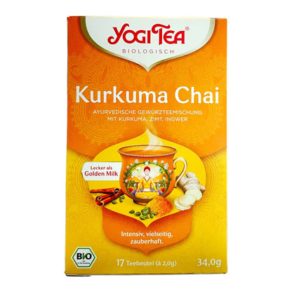 Bio Yogi Tea Kurkuma Chai 17ST 34g foodpipe [Lebensmittel-Lieferservice Rostock]