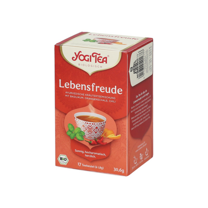 Bio Yogi Tea Lebensfreude 17ST 30,6g foodpipe [Lebensmittel-Lieferservice Rostock]
