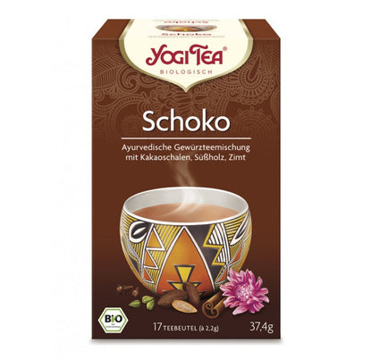 Bio Yogi Tea Schoko 17ST 37,4g foodpipe [Lebensmittel-Lieferservice Rostock]