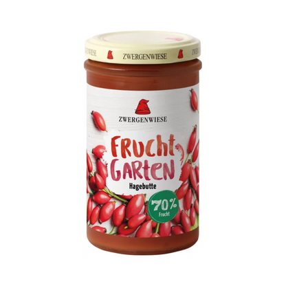 Bio Zwergenwiese Fruchtgarten Hagebutte 225g foodpipe Rostock [Lebensmittel-Lieferservice Rostock]