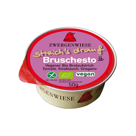 Bio Zwergenwiese Streich drauf Bruschesto 50g foodpipe Rostock [Lebensmittel-Lieferservice Rostock]
