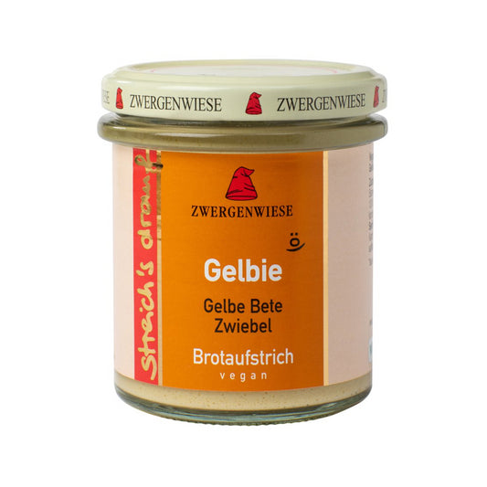 Bio Zwergenwiese Streichs Drauf Gelbie 160g foodpipe Rostock [Lebensmittel-Lieferservice Rostock]