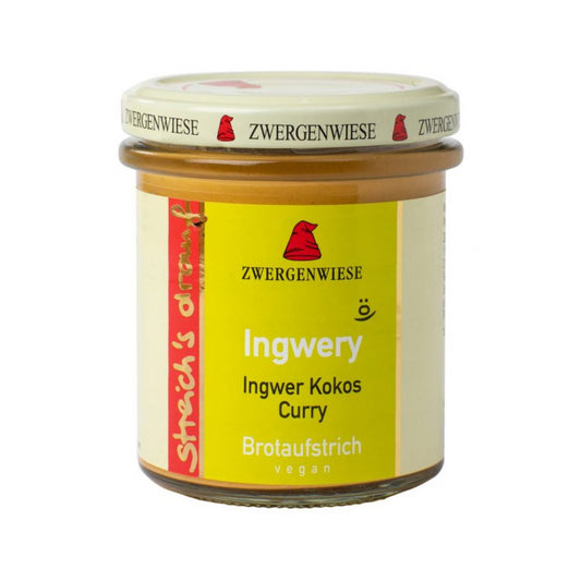 Bio Zwergenwiese Streichs Drauf Ingwery 160g foodpipe Rostock [Lebensmittel-Lieferservice Rostock]