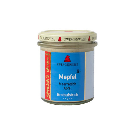 Bio Zwergenwiese Streichs Drauf Mepfel 160g foodpipe Rostock [Lebensmittel-Lieferservice Rostock]
