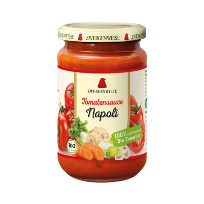Bio Zwergenwiese Tomatensauce Napoli 340ml foodpipe Rostock [Lebensmittel-Lieferservice Rostock]