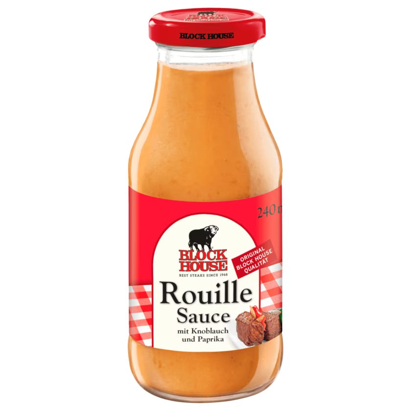 Block House Knoblauch Sauce Rouille 240ml foodpipe [Lebensmittel-Lieferservice Rostock]