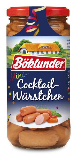 Böklunder Cocktailwürstchen in Eigenhaut 36ST 380g foodpipe [Lebensmittel-Lieferservice Rostock]