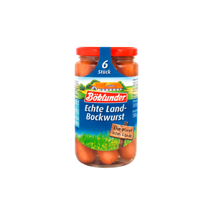 Böklunder Echte Land-Bockwurst in Eigenhaut 6ST 345g foodpipe [Lebensmittel-Lieferservice Rostock]