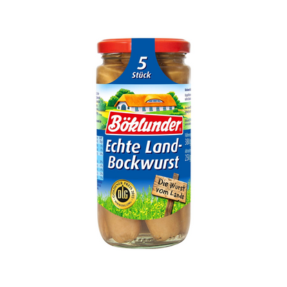 Böklunder Land-Bockwurst in Eigenhaut 5ST 380g foodpipe [Lebensmittel-Lieferservice Rostock]