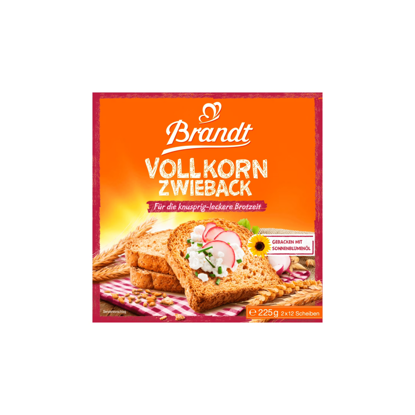 Brandt Vollkorn Zwieback 225g foodpipe [Lebensmittel-Lieferservice Rostock]