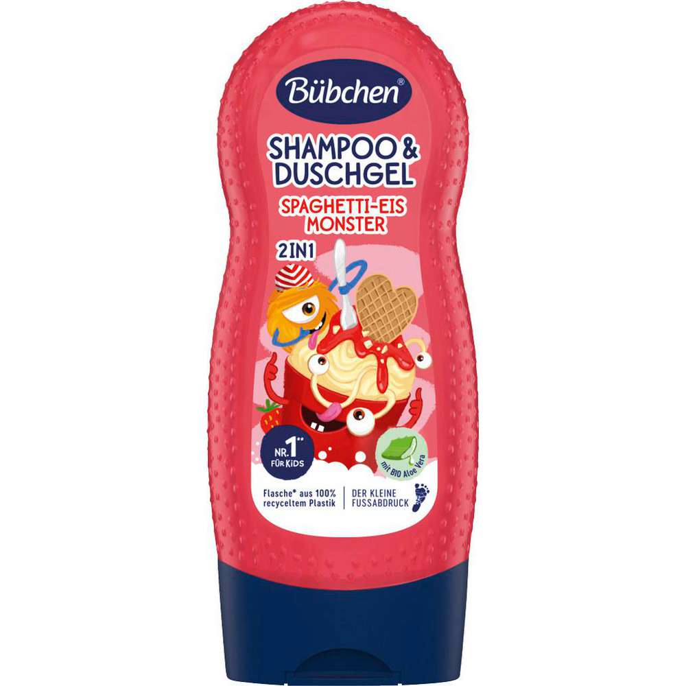 Bübchen Shampoo & Duschgel Spaghetti-Eis-Monster 230ml foodpipe [Lebensmittel-Lieferservice Rostock]