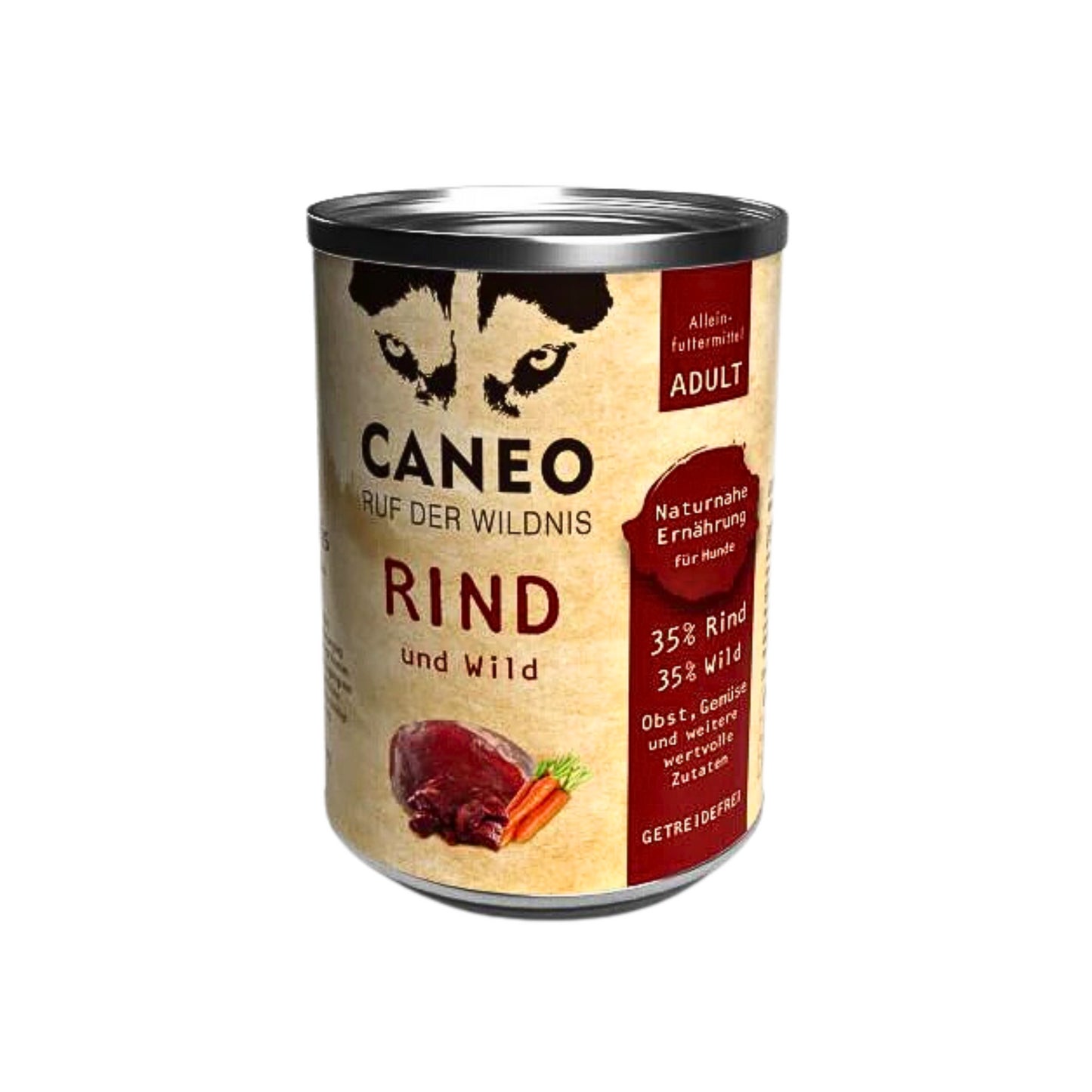 Caneo Hundenahrung Rind 800g foodpipe [Lebensmittel-Lieferservice Rostock]