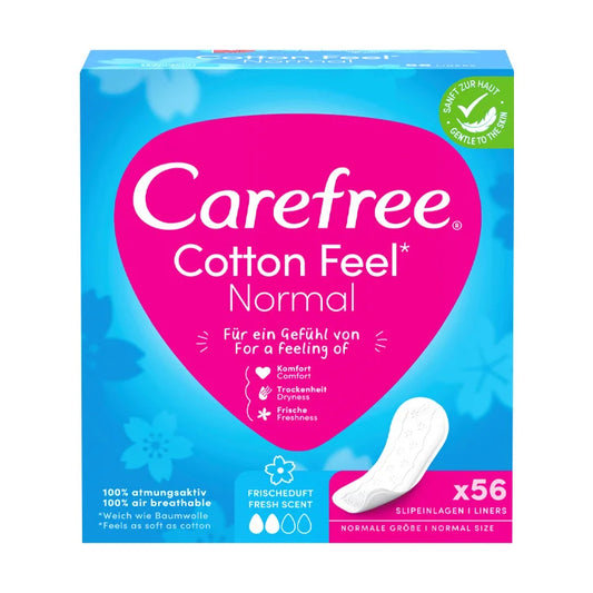 Carefree Cotton Feel Normal Frischeduft 56ST foodpipe [Lebensmittel-Lieferservice Rostock]