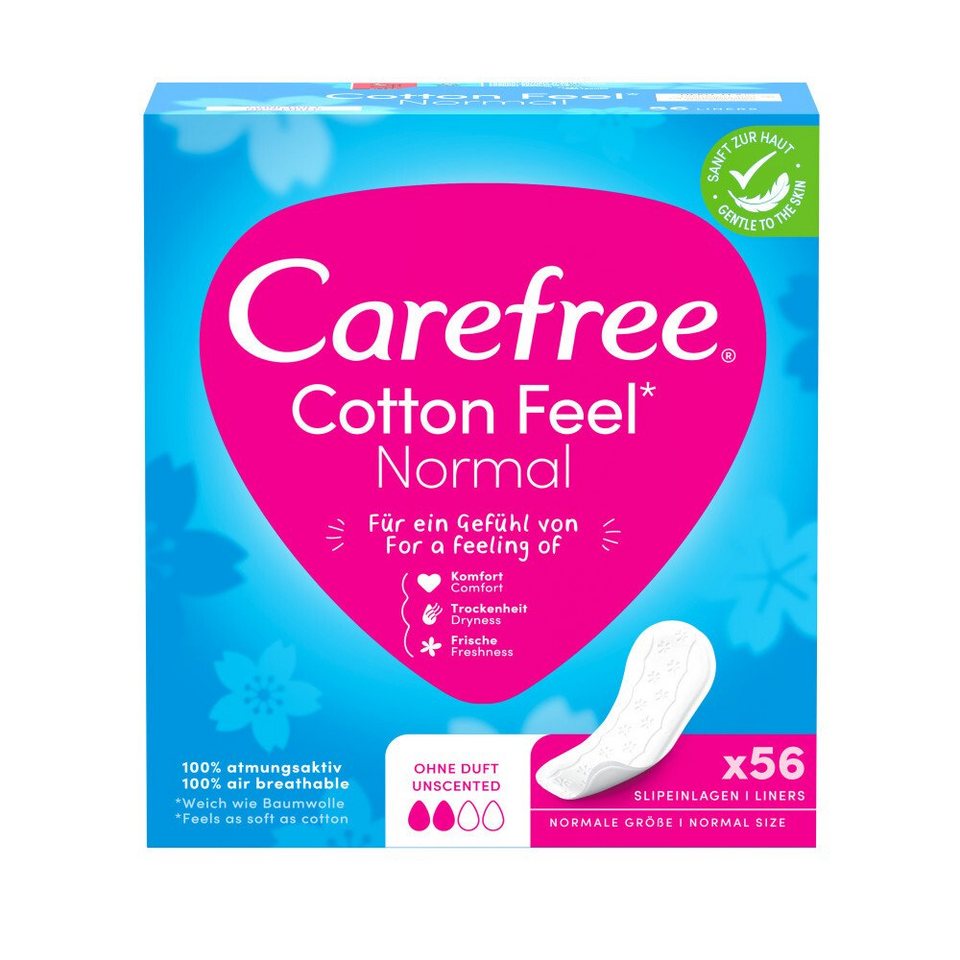 Carefree Cotton Feel Normal ohne Duft 56ST foodpipe [Lebensmittel-Lieferservice Rostock]