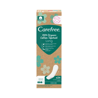 Carefree Slipeinlagen Organic Cotton Long 24ST foodpipe [Lebensmittel-Lieferservice Rostock]