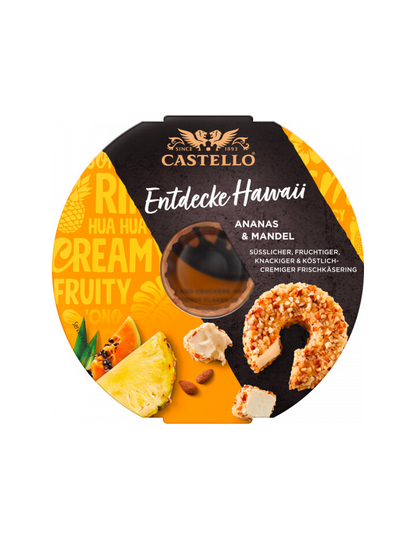 Castello Ananas Mandel Doppelrahmstufe 125g foodpipe [Lebensmittel-Lieferservice Rostock]